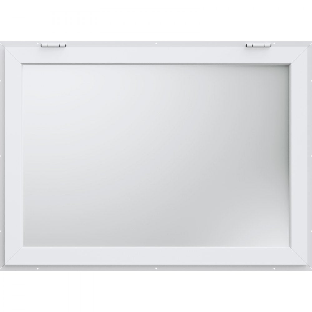 ptfwck 53"L x 33"W - Aluminum Alloy Service Window with Awning & Wide View