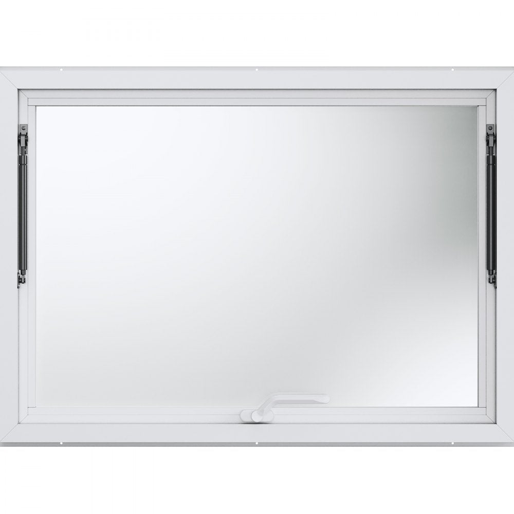 ptfwck 53"L x 33"W - Aluminum Alloy Service Window with Awning & Wide View
