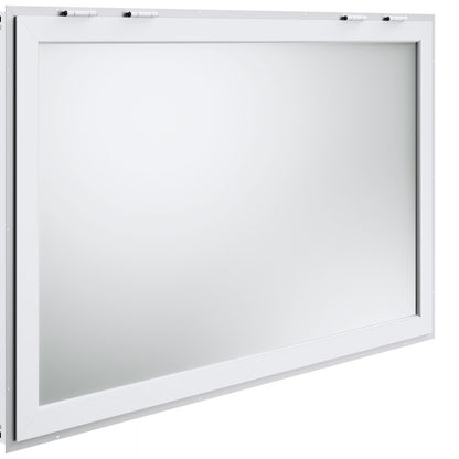 ptfwck - 64"L x 40"W Durable Aluminum Food Truck Window with Awning