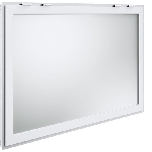 ptfwck - 64"L x 40"W Durable Aluminum Food Truck Window with Awning