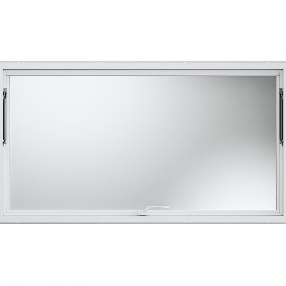 ptfwck 74"L x 40"W - Durable Aluminum Food Truck Window with Awning & Wide View