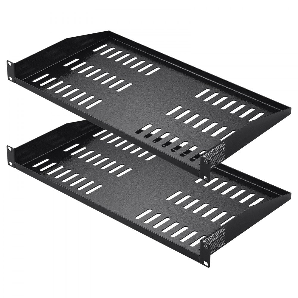 SPT-U300-1A - 1U Metal Server Rack Shelf, 10" Deep, 50 lbs Capacity