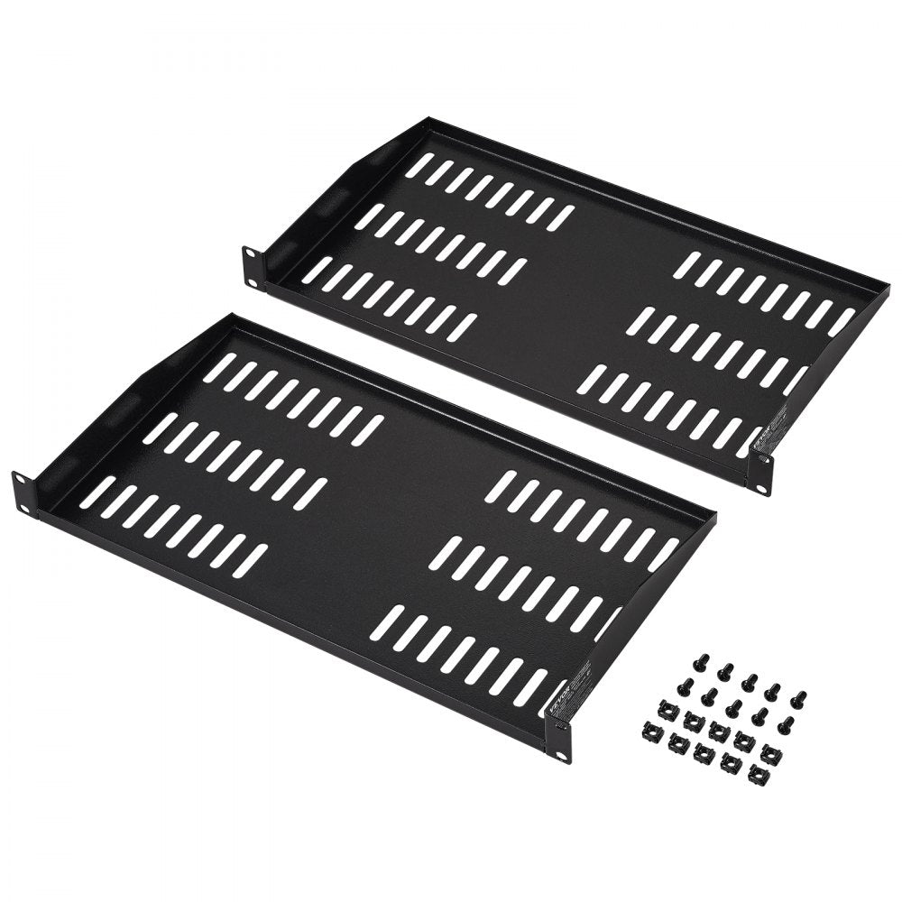 SPT-U300-1A - 1U Metal Server Rack Shelf, 10" Deep, 50 lbs Capacity