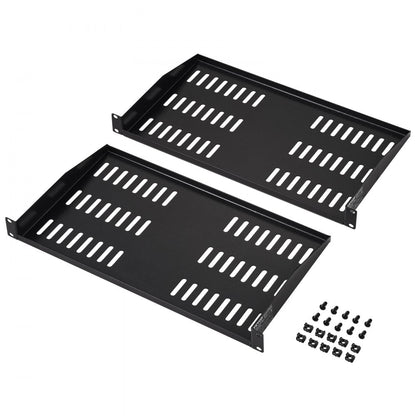 SPT-U300-1A - 1U Metal Server Rack Shelf, 10" Deep, 50 lbs Capacity