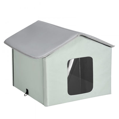 JUYI U4-M - Heated Cat House with 30W Thermostat & Weatherproof Design