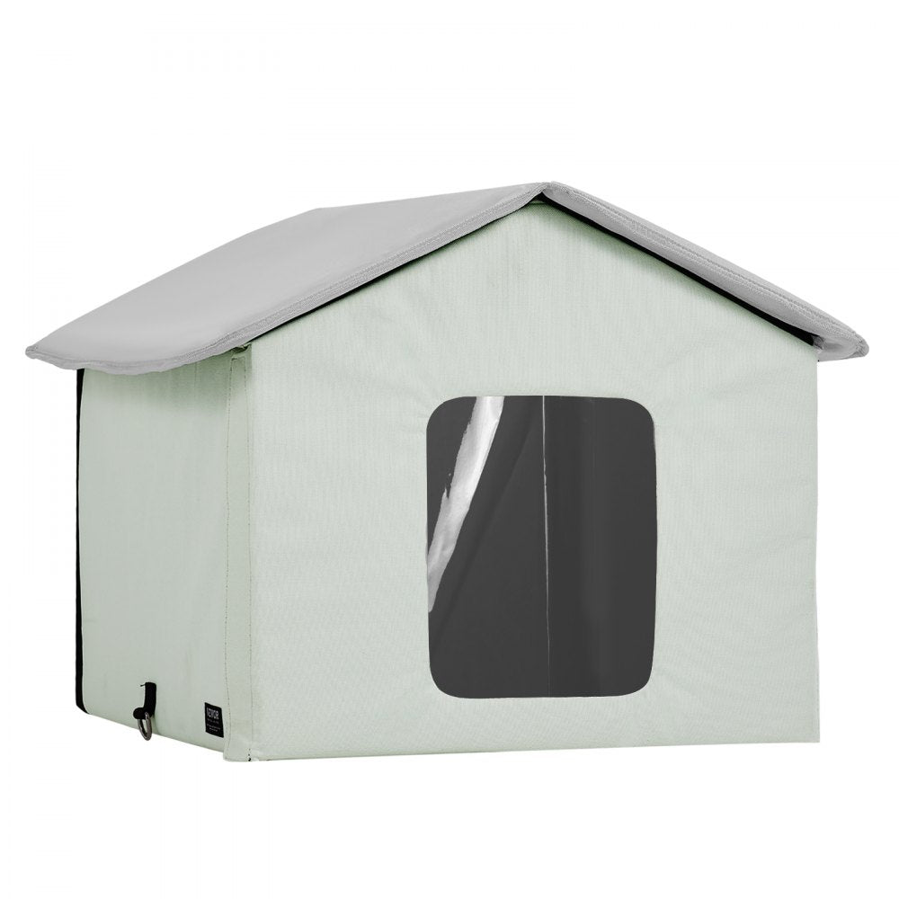 JUYI U4-M - Heated Cat House with 30W Thermostat & Weatherproof Design