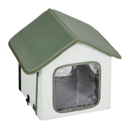 JUYI U1-M - Heated Outdoor Cat House with Adjustable Temperature & Insulation