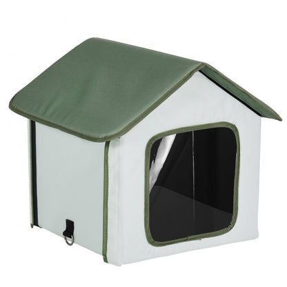 JUYI U1-M - Heated Outdoor Cat House with Adjustable Temperature & Insulation