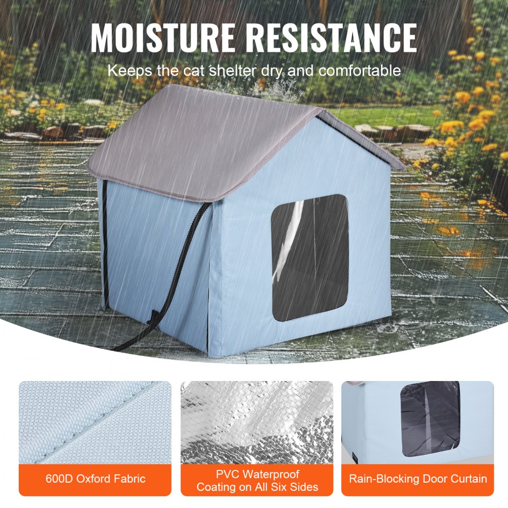 JUYI U3-M - Heated Cat House with Insulation & Temperature Control