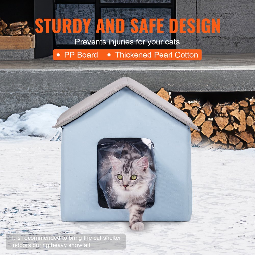 JUYI U3-M - Heated Cat House with Insulation & Temperature Control