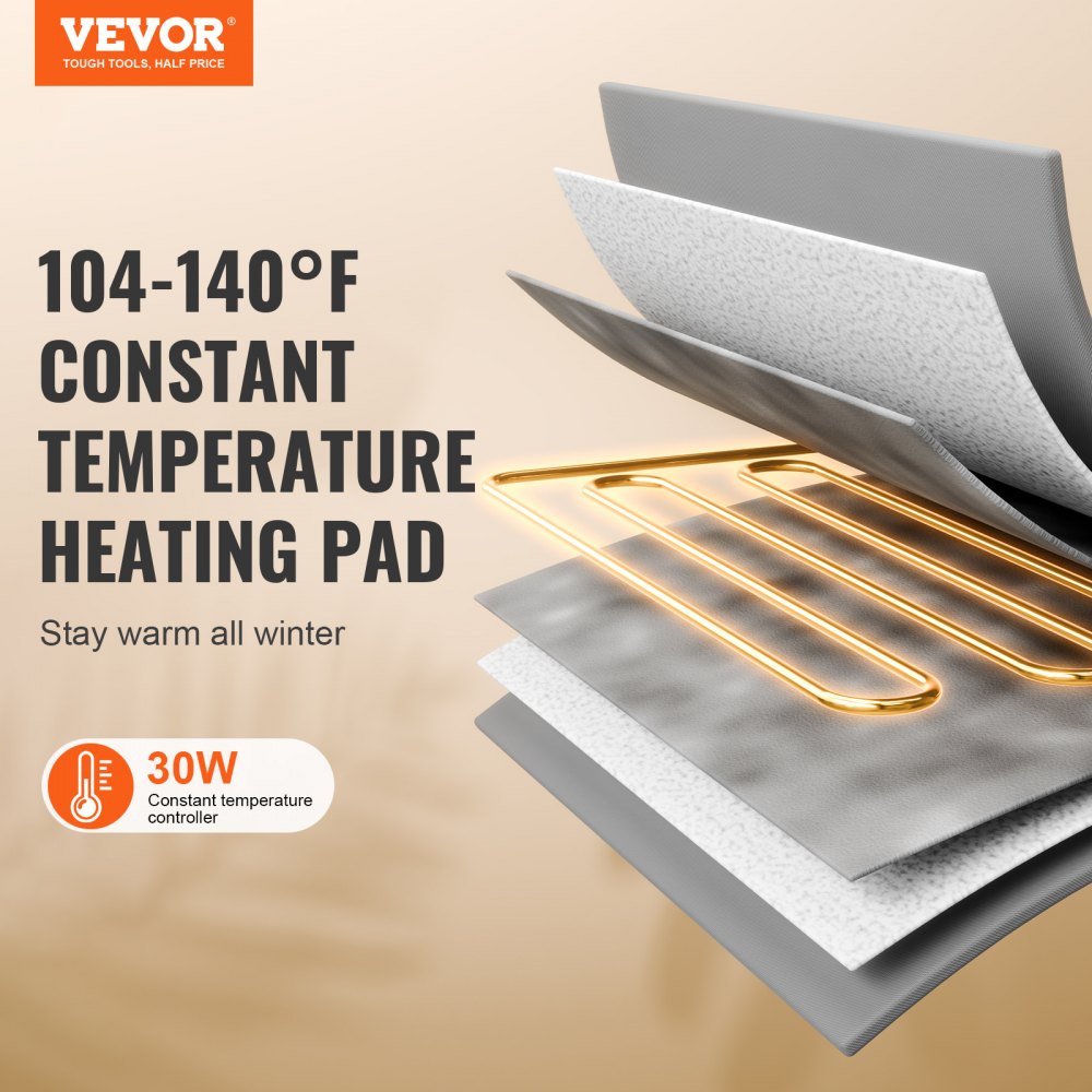 JUYI U5-M - Insulated Heated Cat Shelter with Thermostat & Dual Doors