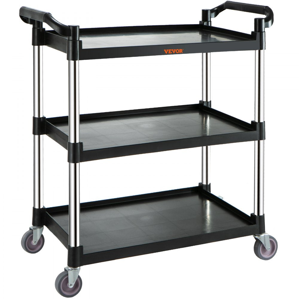 010486711605 - 3-Tier Heavy Duty Utility Cart with Lockable Casters