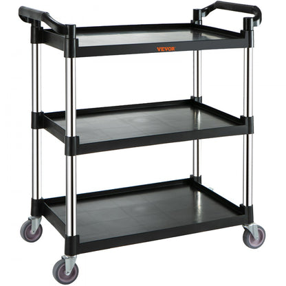 010486711605 - 3-Tier Heavy Duty Utility Cart with Lockable Casters