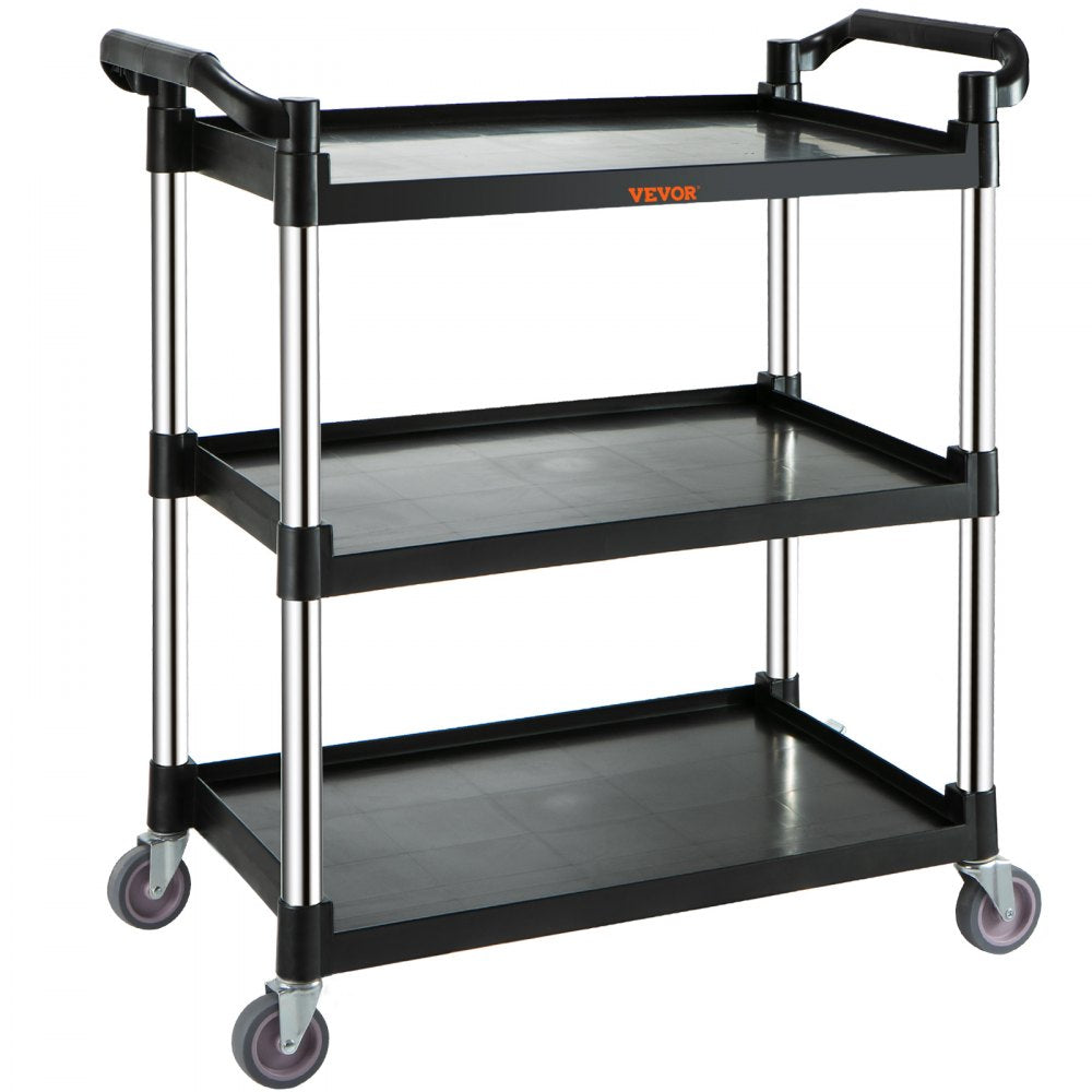 010486711605 - 3-Tier Heavy Duty Utility Cart with Lockable Casters