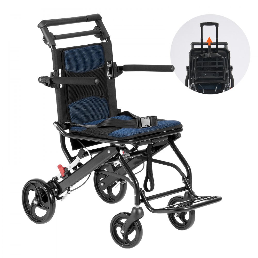 FS800LBJF4 - Compact Folding Wheelchair with 15.75-Inch Seat for Travel