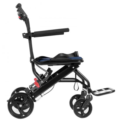 FS800LBJF4 - Compact Folding Wheelchair with 15.75-Inch Seat for Travel