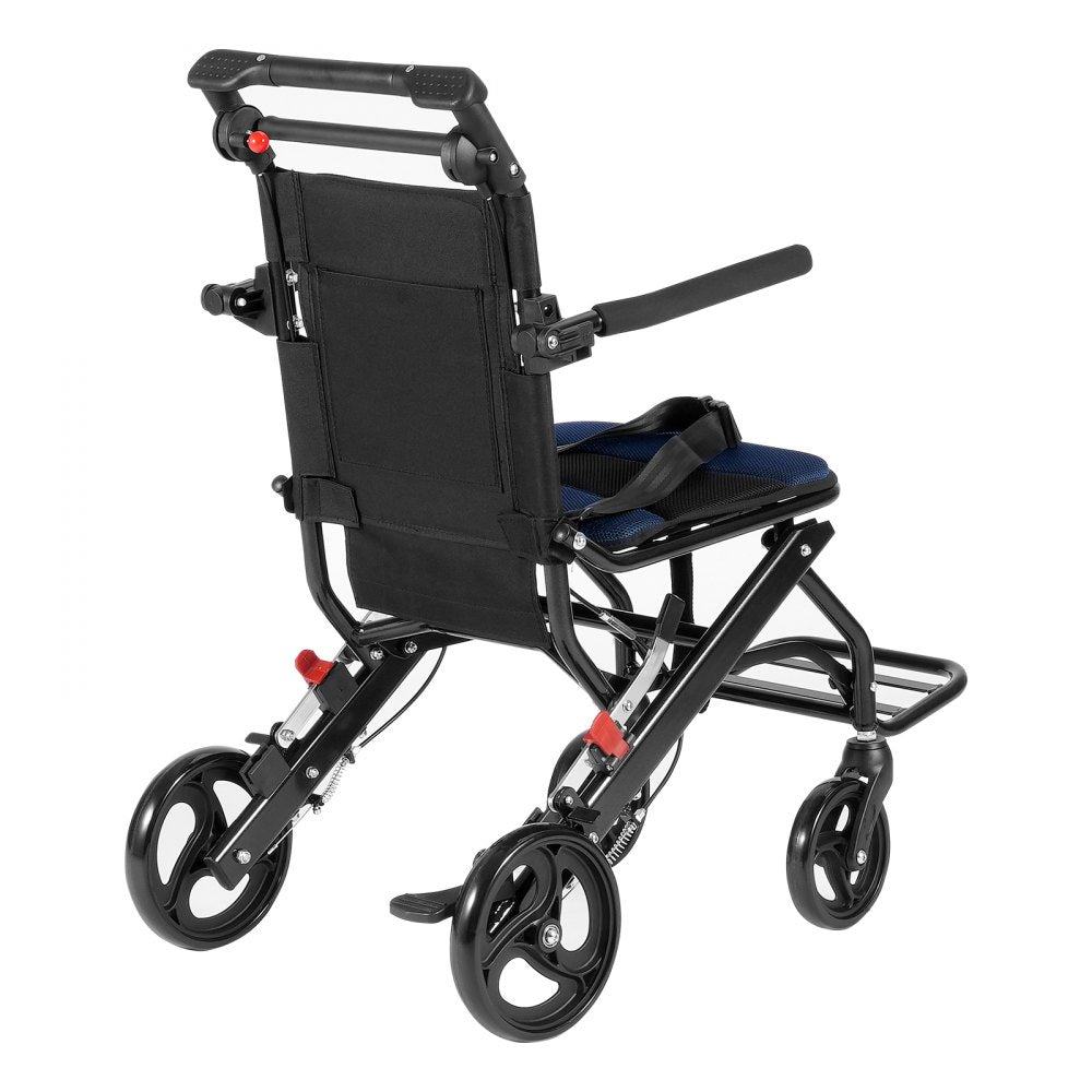 FS800LBJF4 - Compact Folding Wheelchair with 15.75-Inch Seat for Travel