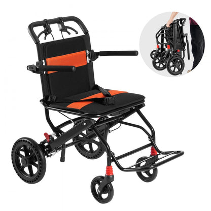 FS800LBJPF5 - Lightweight Folding Wheelchair with Comfort Seat and Adjustable Features
