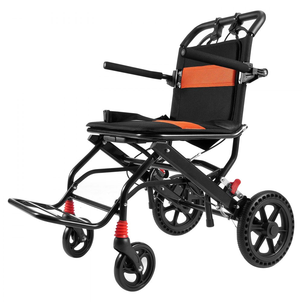 FS800LBJPF5 - Lightweight Folding Wheelchair with Comfort Seat and Adjustable Features