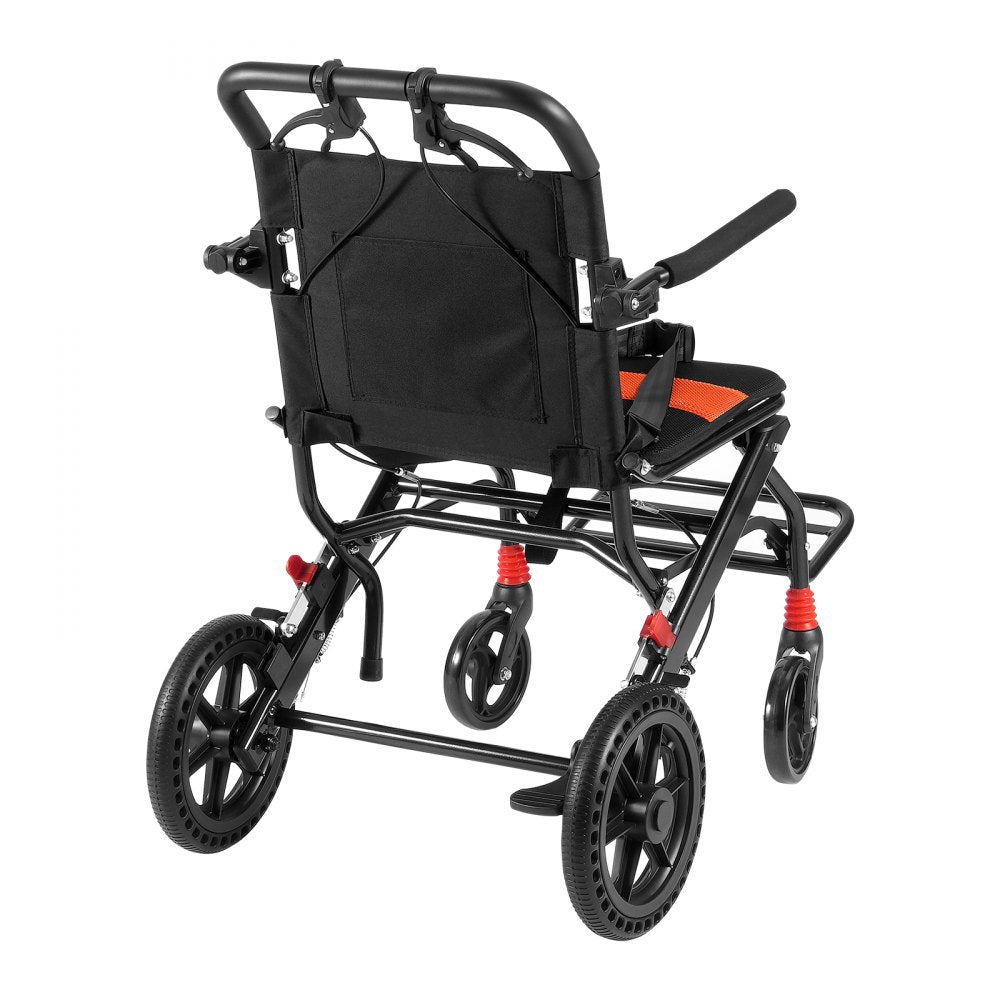 FS800LBJPF5 - Lightweight Folding Wheelchair with Comfort Seat and Adjustable Features