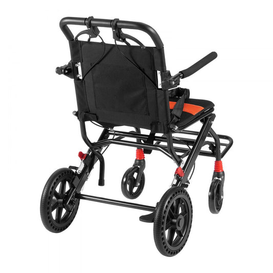 FS800LBJPF5 - Lightweight Folding Wheelchair with Comfort Seat and Adjustable Features