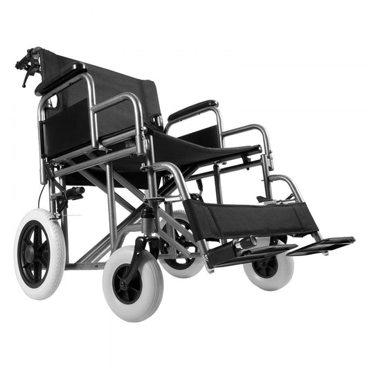 FS210ABEJP-61 - 24-Inch Steel Folding Wheelchair, 300lbs Capacity