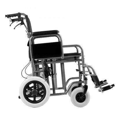 FS210ABEJP-61 - 24-Inch Steel Folding Wheelchair, 300lbs Capacity