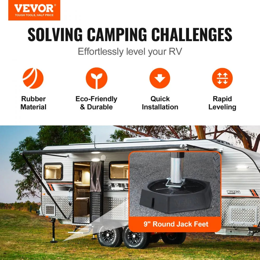 CXFC03-4 - VEVOR 9-Inch RV Leveling Pads for Stable Camping Support