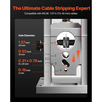 SMS-002 - 400W Electric Wire Stripper, 0.06-1.57” Adjustable Speed
