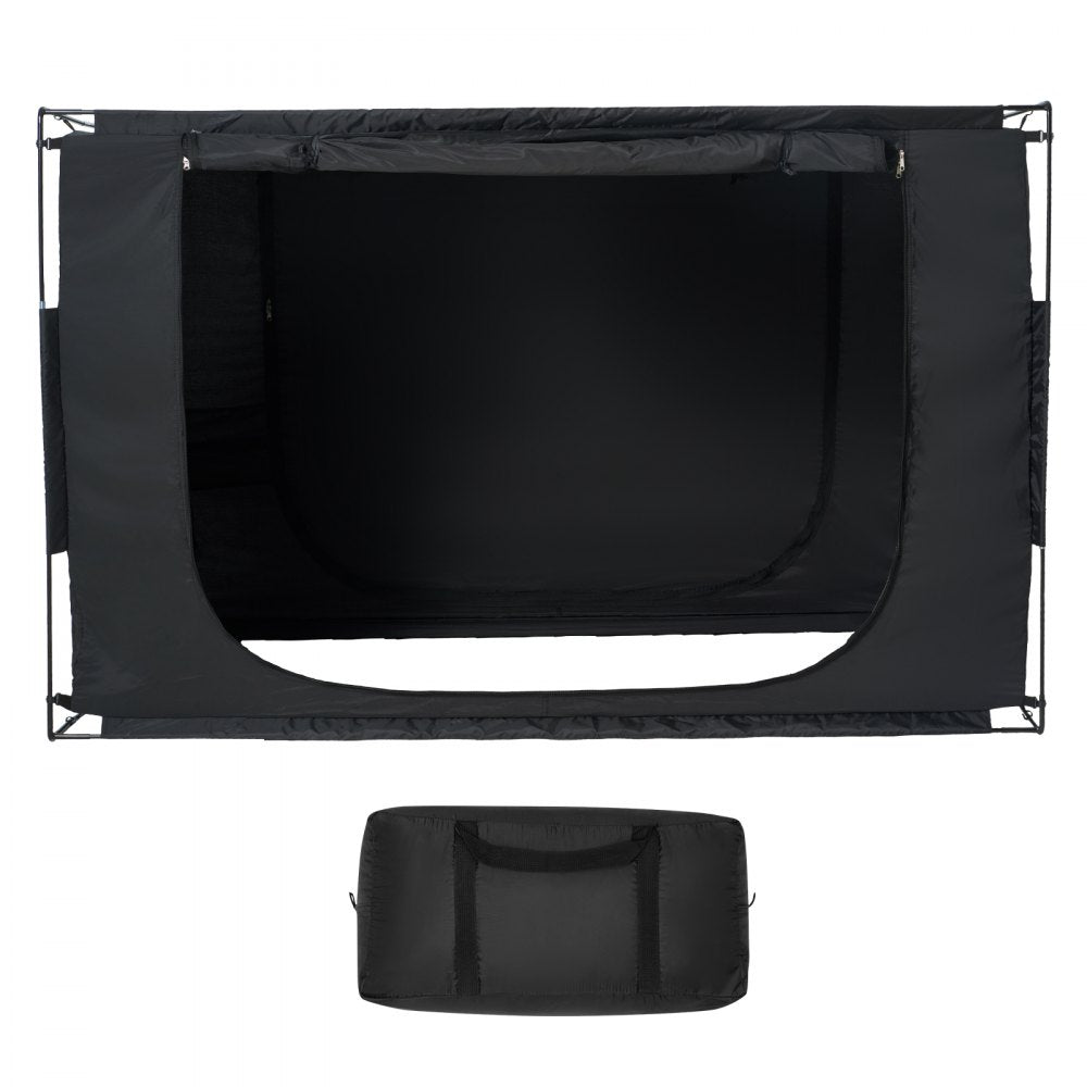 140188 - 80" Blackout Bed Tent with Mesh Pockets & Dual Zippers