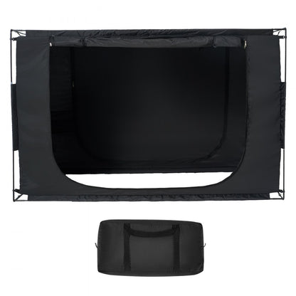 140188 - 80" Blackout Bed Tent with Mesh Pockets & Dual Zippers
