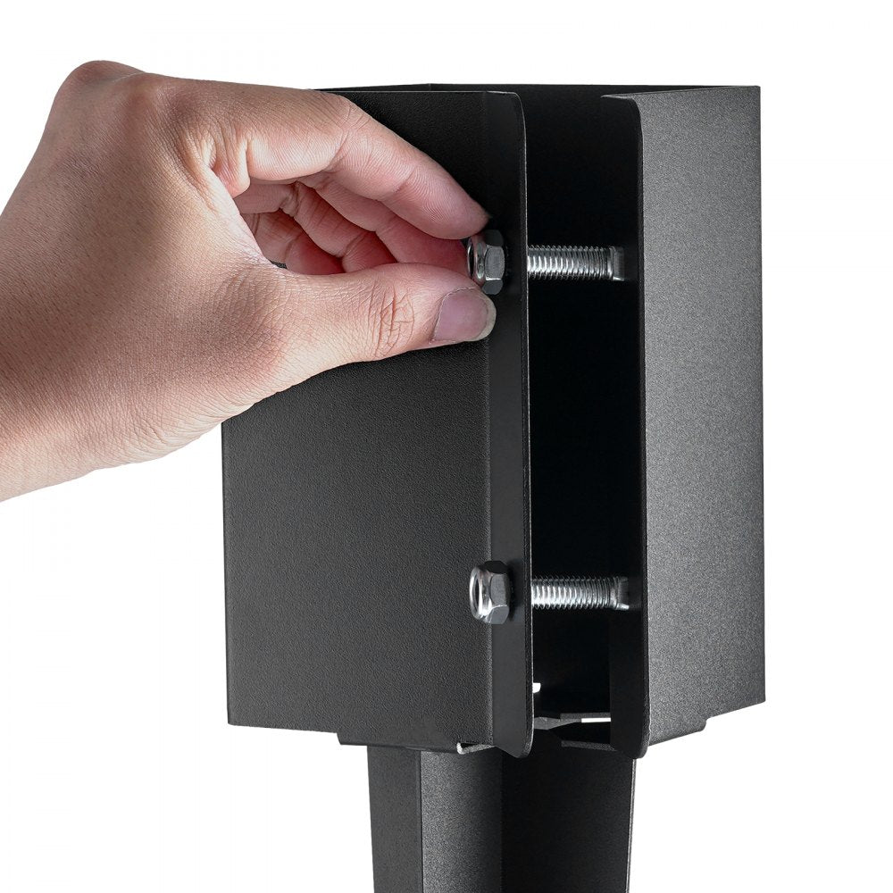 FX-3.5-24-8 - Heavy-Duty 24in Steel Fence Post Anchor for Stability