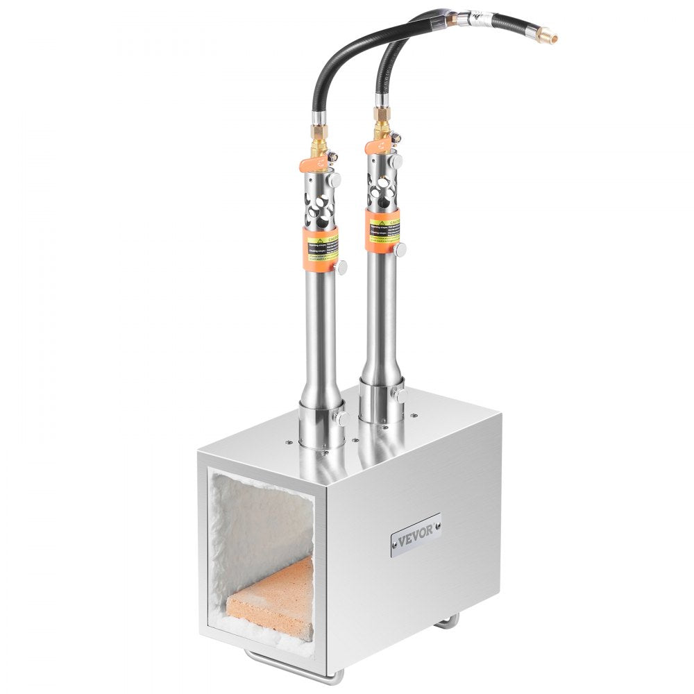 JHBXG2C - VEVOR 2-Burner Propane Forge, 2600°F High-Performance Metal Crafting