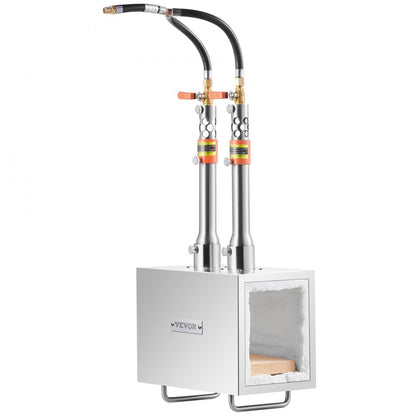 JHBXG2C - VEVOR 2-Burner Propane Forge, 2600°F High-Performance Metal Crafting