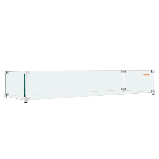 VV-FWG-FX3810.5 - Durable Fire Pit Wind Guard with Polished Edges