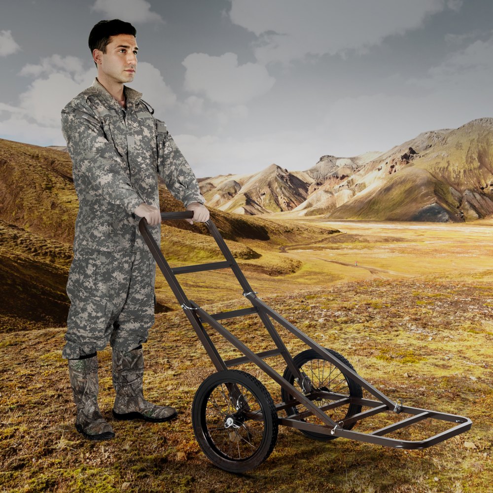 YL1501 - Durable Folding Deer Cart with 300 LBS Capacity & Rubber Tires