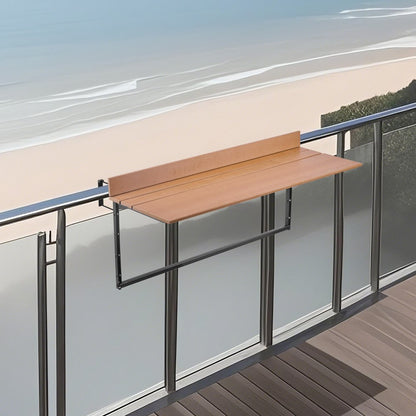 DL-BC06 - Adjustable Folding Balcony Table in Stainless Steel with PS Top