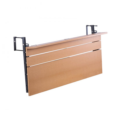 DL-BC06 - Adjustable Folding Balcony Table in Stainless Steel with PS Top