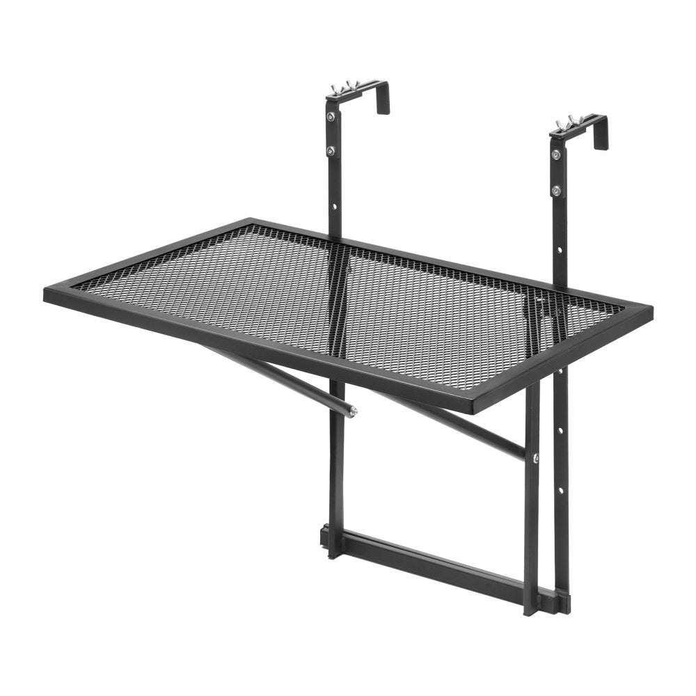 DL-BC02 - Adjustable Stainless Steel Balcony Table 19 x 24 in Folding Design