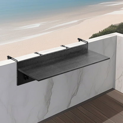 DL-BC05 - Foldable Stainless Steel Balcony Table 12 x 48 in for Outdoor Use