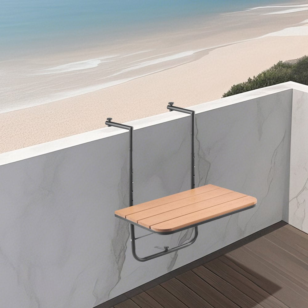 DL-BC01A - Folding Stainless Steel Balcony Table with Adjustable Height