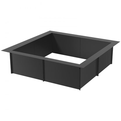 YCIS-30001-30 - 42" Matte Black Steel Fire Pit Ring for Cozy Gatherings