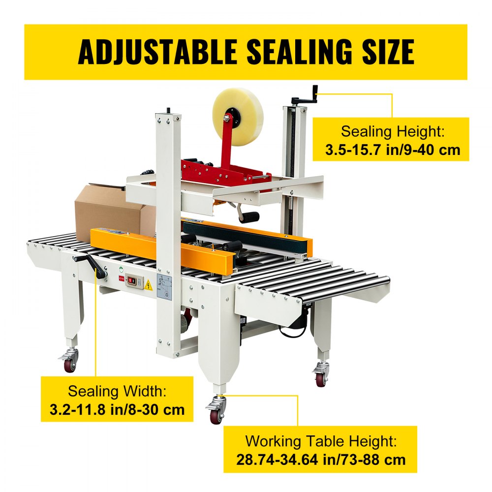 FXJ-4030 - Adjustable Box Sealing Machine for Cartons 3.2-11.8" Wide