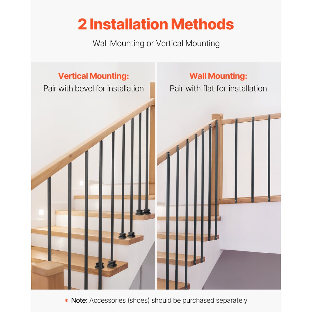 FG127-1117B-31 - 44" Carbon Steel Stair Balusters - Durable & Rustproof