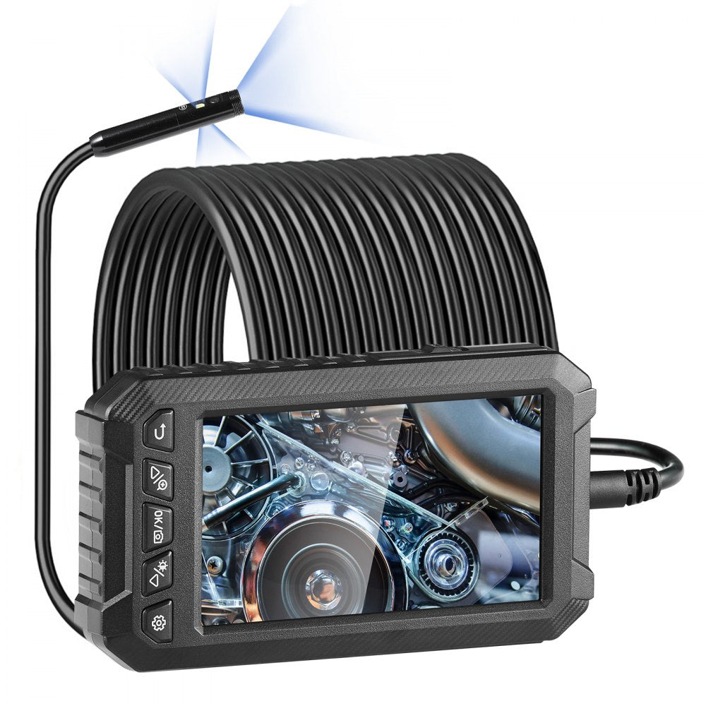 5003 - 49.2FT VEVOR Endoscope Camera with 5" Screen & 3 Lenses