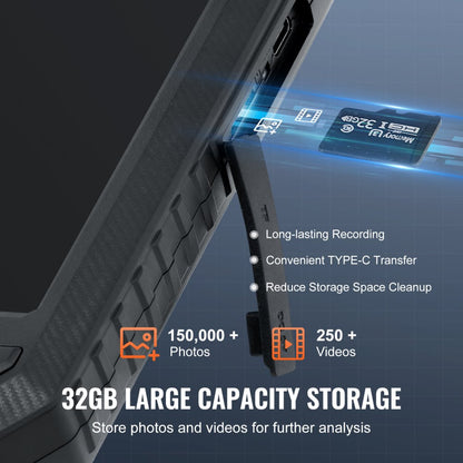 5003 - VEVOR 5" Triple Lens Endoscope with 16.4FT Cable & Lighting