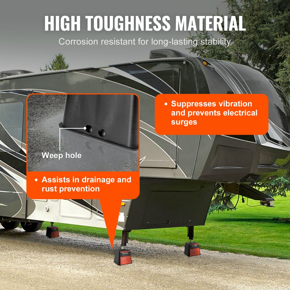 CXFC02 - 6000 lbs Polypropylene RV Stabilizing Blocks for Easy Leveling