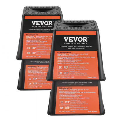 CXFC02 - 6000 lbs Polypropylene RV Stabilizing Blocks for Easy Leveling