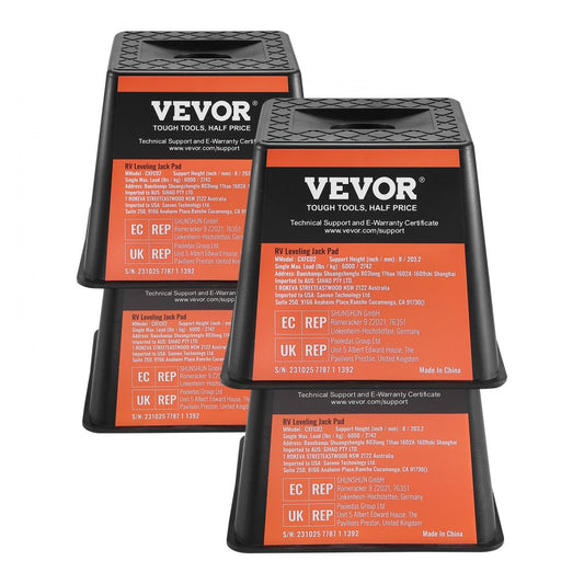 CXFC02 - 6000 lbs Polypropylene RV Stabilizing Blocks for Easy Leveling