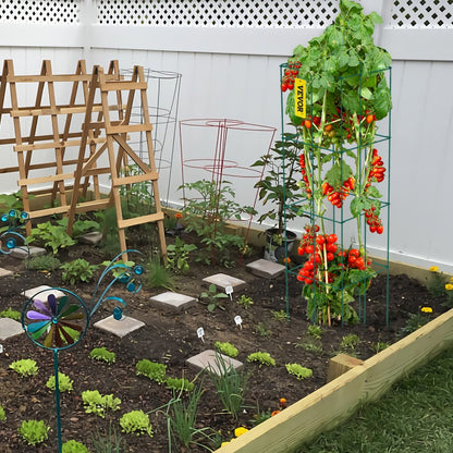 VV-KZDFQJ14.6X39LS3Z - Set of 3 Heavy-Duty 39.4" Tomato Cages